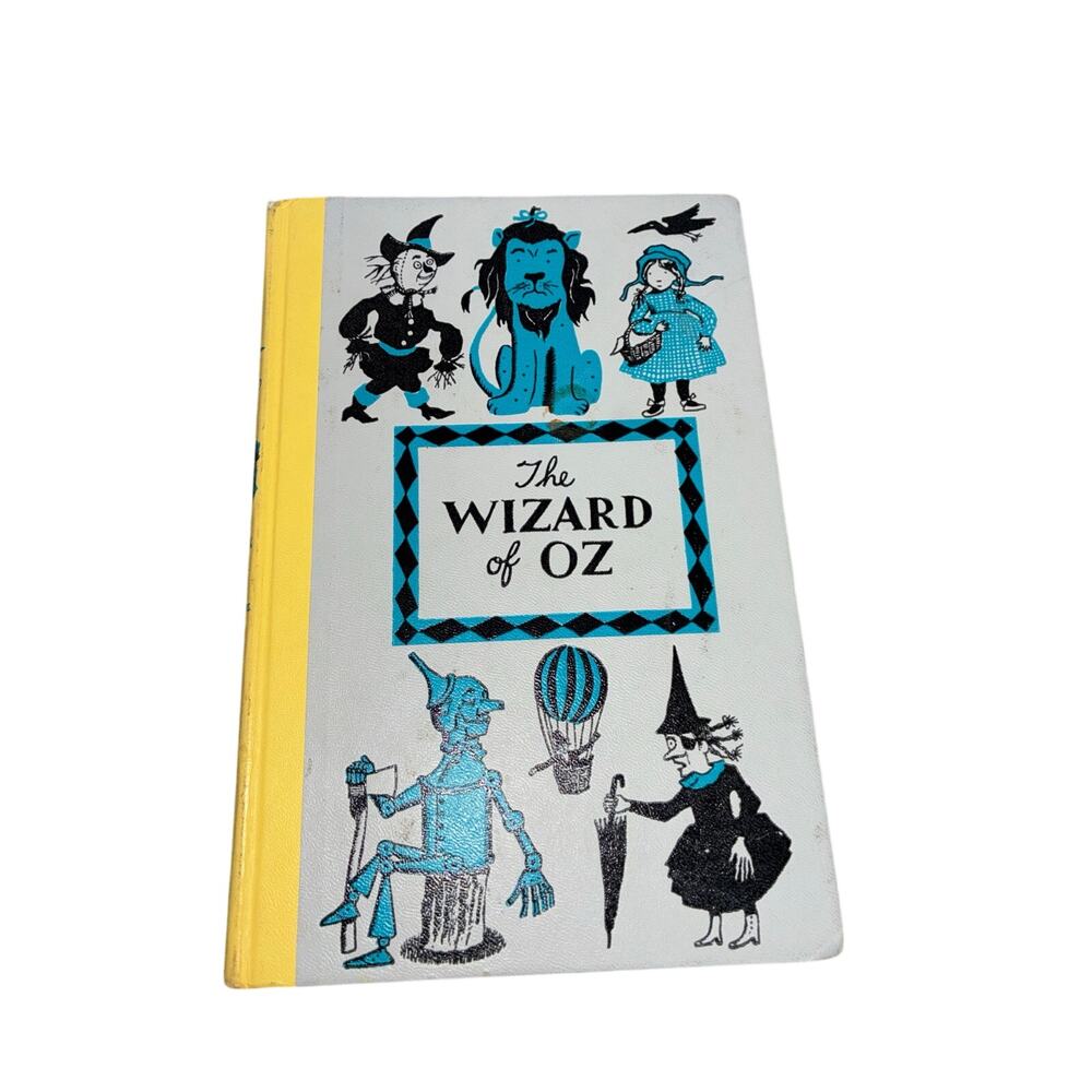 The Wizard of Oz by L. Frank Baum Hardcover Book Vintage 1944